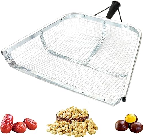 Pala setaccio per sabbia – Pala per setacciare ghiaia e da giardino ad alte prestazioni, con manico antiscivolo per setacciare ghiaia e da giardino - Honorern