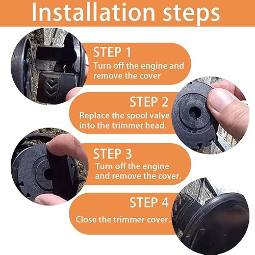 Bobina di ricambio del trimmer,4 bobine di taglio,compatibile con il tosaerba Parkside 20-LI PRT 50 PRT 300 PRT 550, bobine di taglio,Bobina di Ricambio per decespugliatore a Corda - Honorern