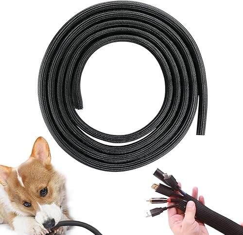 Protezione per Cavi di Cani e Gatti,3m*10mm Spirale Cavi Elettrici,Tagliabile Nascondi Cable Guaina,Proteggi Cavo Animali,per TV Computer - Honorern