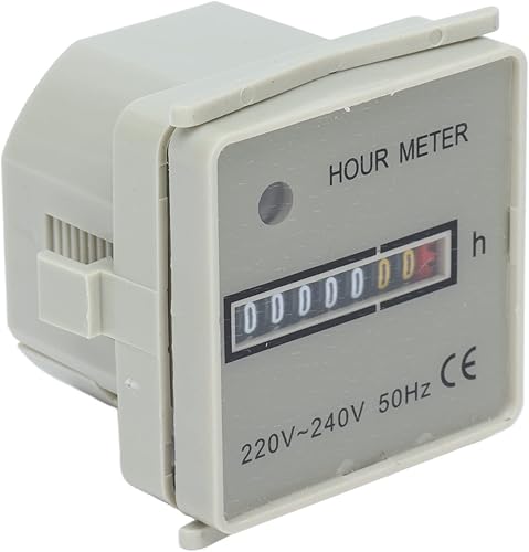 Hyuduo Contaore Industriale 220-240 V Hour MeterIndustrial Contaore Meccanico da 0,3 W per L'industria Domestica Componenti Di Controllo Méadar Uair - Honorern