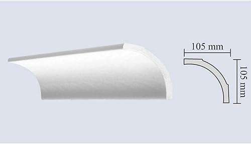 Cornici polistirolo per soffitto B105 barre da 2 metri lineari cornici polistirolo decorativo - Honorern