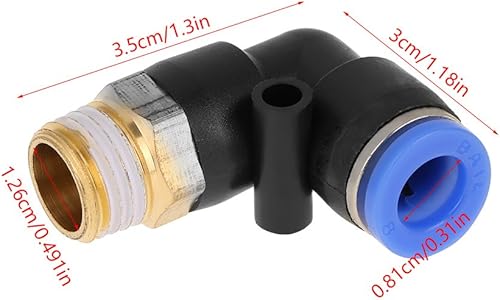 10 pezzi G1 / 4 Raccordi componenti ausiliari pneumatici altri componenti ausiliari pneumatici pneumatici Raccordi pneumatici a innesto rapido Raccordi a pressione per collegare il raccordo del tu - Honorern