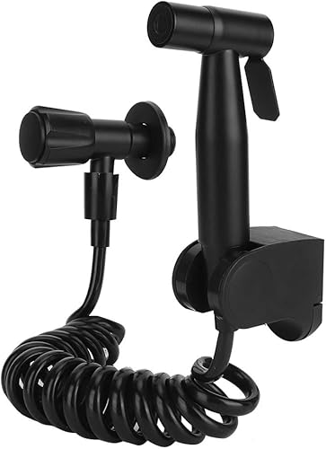 Set di spruzzatori per Bidet in Acciaio Inossidabile con Filettatura G1/2 Nero per WC da Bagno Stile B. - Honorern