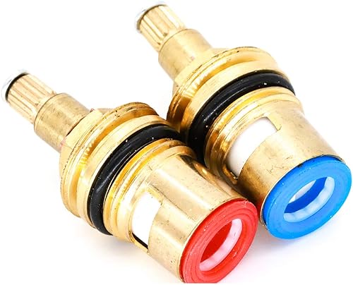 Valvola superiore in ottone, 1/2', in ceramica, 90°, per rubinetti a due manopole, set di valvole - Honorern