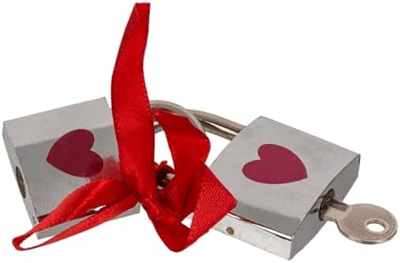 Lucchetto Amore Rosso. Lucchetto dell'amore con 2 chiavi. San Valentino (Un Lucchetto Rosso - 2 Chiavi) - Honorern