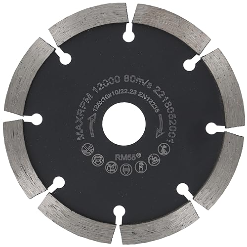 Fresa per giunti ø 125 mm larghezza 10mm per malta calcestruzzo muratura e intonaco segmento diamantato 10mm qualità professionale - Honorern