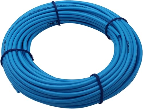 Tubo pneumatico in poliuretano da 6 mm, 5 metri, 25 metri, 100 metri (6 x 4 mm – 50 metri, blu) - Honorern