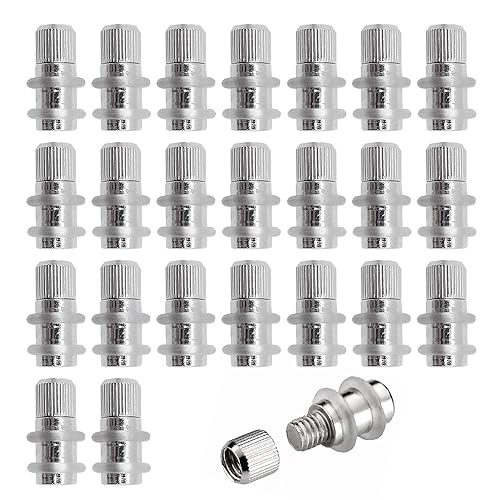 Perni per Mensole,Perno di Supporto Per Mobili,Perni di Supporto per Mensole in Metallo,48 Pezzi 20*6mm,argento,per Armadi Vetrine Scaffalature - Honorern