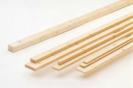 Cornice Terminale a U e Listelli per Grigliato e Perline in Legno di Abete - Dimensione Disponibile: Cornice mm 42x42x2450 - Honorern