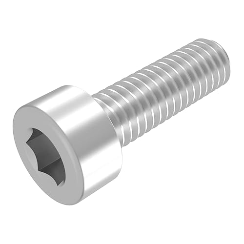 vite a testa cilindrica M5 x 16 mm, acciaio inox V2A VA A2, DIN 912/ISO 4762, cava esagonale, completamente filettato, 20 pezzi - Honorern