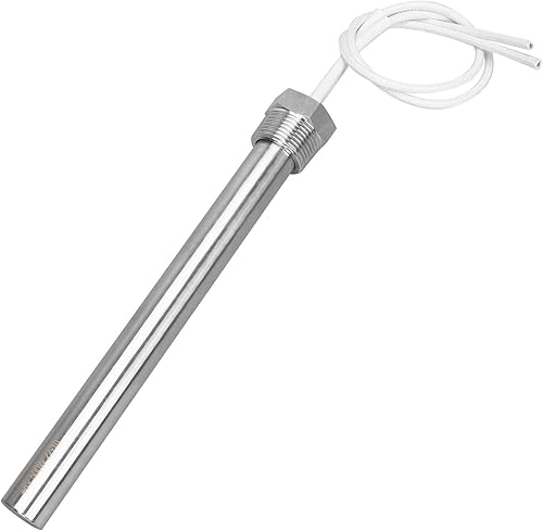 AIICIOO Riscaldatore a cartuccia, DC 48 V, 500 W, radiatore ad immersione 3/4 pollici, DN20, 26 mm, flangia in acciaio inox, elemento riscaldante resistente - Honorern