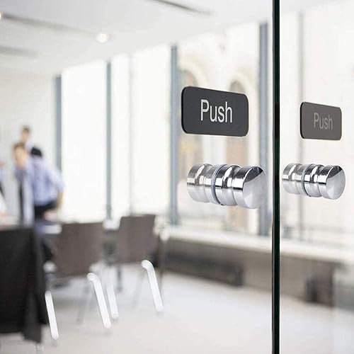 HUYIWEI 2 Paio Maniglie Porta per Doccia,30mm Pomolo per Porte Vetro,Maniglia con Foro Singolo,Maniglione da Bagno In Acciaio Inossidabile,Dotato di Vite M8 - Honorern