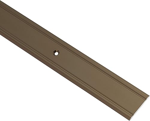 GedoTec Profilo transizione Alluminio SUPER-PIATTO forato Ferroviario transizione Profilo del suolo Larghezza 30 mm 3 Colori 100 cm o 200 cm prodotto in Germania - Alluminio argento elox, 200 cm - Honorern