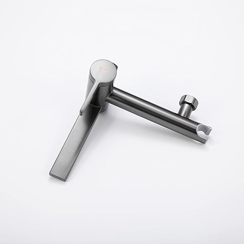 Rubinetto vasca doccia 5 anni di garanzia acciaio inox cromato lucido modello EDSS 5555 BSCR con telefono a mano con flessibile da 175 cm facile installazione risparmio d'acqua alta - Honorern