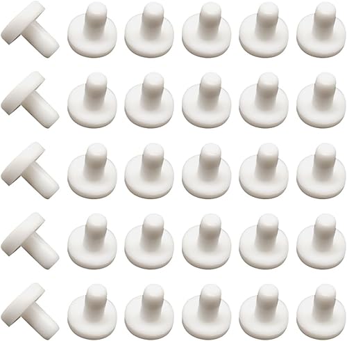 200 tappi per fori a vite in plastica da 3 mm, bianchi, tappi per fori per mobili, tappi per fori a vite, tappi per fori a filo - Honorern