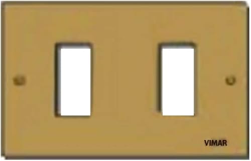 VIMAR Placca A 2 Moduli A Scatto In Alluminio Bronzo - Honorern
