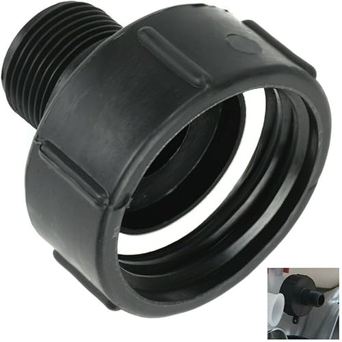 IBC - Adattatore di collegamento S60 x 6 con filettatura esterna da 2,5 cm per raccordi per tubi flessibili - Honorern