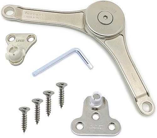 Braccetto a Leva Snodo, Klok FERRARI, per Ante a Ribalta e Vasistass, Può essere istallato sia a DX che a SX. (SNODO KLOK per Ante Alluminio, 1, Pezzo) - Honorern