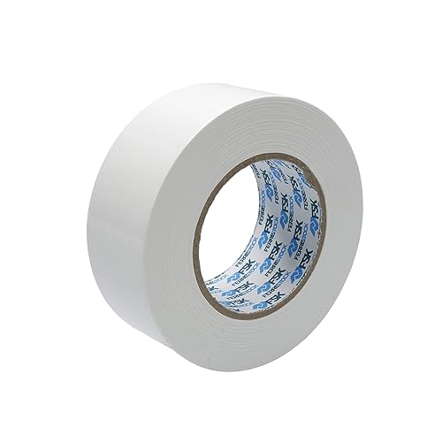 FSKTCT007 Rotolo di nastro americano facile da tagliare, 3 strati per una maggiore resistenza, non lascia residui, 50 mm x 50 m in colore bianco - Honorern