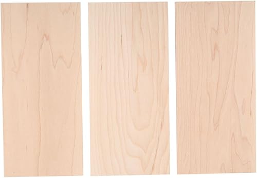 3 Pezzi Impiallacciatura per Chitarra in Legno di Acero Rettangolo per Chitarra Paletta Materiale Fatto a Mano Parte Fai da Te per Liutai - Honorern