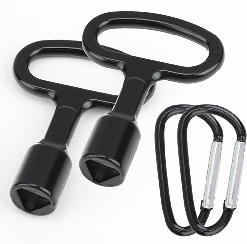 2 Set di Chiave Triangolo, Chiave A Triangolo Per Rifiuti, Per Uso Quotidiano, Per Valvole Di Sollevamento, Misuratori Di Gas, Scatole Di Misurazione - Honorern