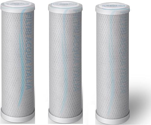 Cartuccia Carbon Block 5 Micron 10 Pollici CTO Filtro a carbone attivo per osmosi inversa Set 3 Pz. Filtri Acqua Italia® - Honorern