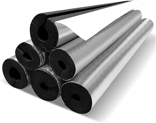 Tubo Isolante Per Tubi Dell'Acqua Aria Condizionata Tubi Tubature In Schiuma Autoadesivo Tubolare In Gomma ID 16mm 27mm 34mm 48mm 60mm 76mm ( Misurare : ID22mm*30mm*95cm ) - Honorern