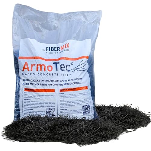 ArmoTec 40 mm Static Fibre - Fibre Macro ad alte prestazioni per la sostituzione della barra | Perfetto per slabs e riparazioni concrete (2 kg) - Honorern