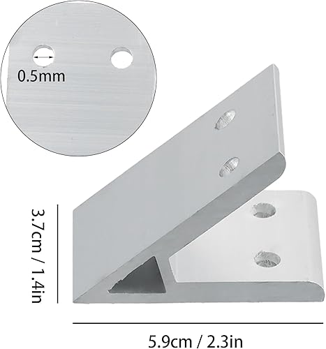 6 connettori angolari in alluminio, connettori per profilo in alluminio, materiale di fissaggio angolare a 45 gradi, scanalatura M6, 8 montanti, profilo interno in alluminio per stampanti 3D, progetti - Honorern