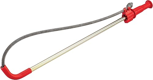 RIDGID 59787 Stasatore per WC K-3, cavo sturatubi per WC da 90 cm con testa a bulbo per liberare WC intasati - Honorern