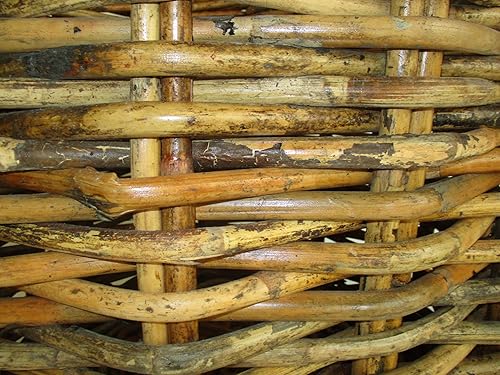 Cesto Porta Legna Vimini XXL CM 80X62 H Porta Vaso in GIUNCO Kubo - Honorern