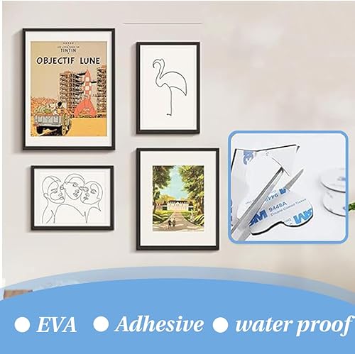 40 Pezzi Doppia Faccia Extra Forte Pads Adesivi Antiscivolo Montaggio per Casa Ufficio Auto Scuola (Rotondo/Quadrato) - Honorern