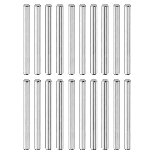 sourcing map 10 perni cilindrici da 8 mm x 30 mm, in acciaio inossidabile 316L, perni cilindrici per mensole, perni di supporto per mensole, elementi di fissaggio in metallo, colore argento - Honorern