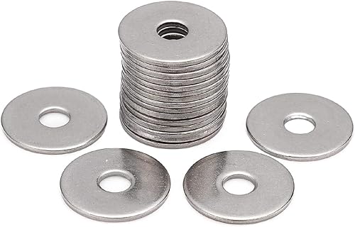 100 Pezzi M5 x 15mm Rondelle Acciaio Inox 304 Metaliche Piatte Rondella Piana Rondelle Alzaporta O Ring Rondella Viti Rondelle Piatte per Viti Bulloni Riparazioni - Honorern