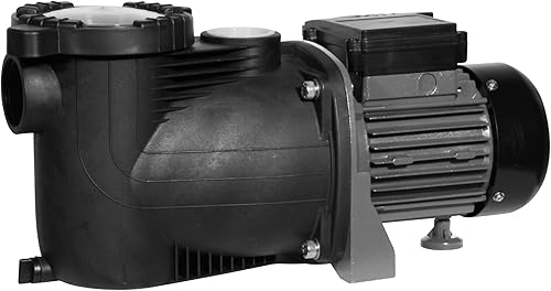 Pompa per piscina, pompa filtro, autoadescante, pompa di circolazione, capacità: 8000 l/h, altezza massima di mandata 8,5 m, prefiltro: 300 W, motore silenzioso: 73 dB, IPX5, 230 V/50 Hz - Honorern