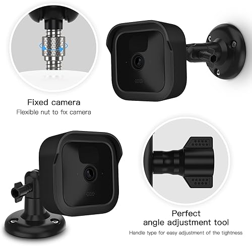 HOLACA Blink - Supporto per fotocamera da esterni, resistente alle intemperie e supporto da parete regolabile a 360 gradi, con modulo Blink Sync 2 supporti per fotocamera Blink Outdoor (Black 2Pack) - Honorern