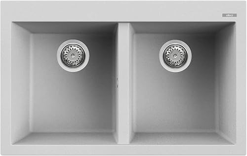 ELLECI LMQ35079 | Lavello da incasso METALTEK QUADRA 350 | Colore : Alluminio - Honorern