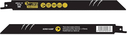 3 x SabreCut SCRS1122BF_3 225 mm 14 TPI S1122BF Lame per seghe a sciabola alternative per taglio veloce di legno e metallo compatibili con Bosch Dewalt Makita e molti altri - Honorern