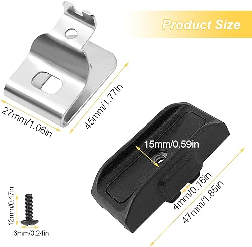 Clip da Cintura per Trapano Elettrico, Trapani Magnetici, Costruzione Magnetica, Clip di Ricambio per Gancio da Cintura, Strumenti di Fissaggio Singoli, per DCD720, DCD730 (1) - Honorern