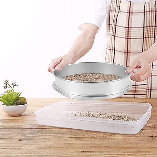 Prestazioni Giardino Raschietto Setaccio Afferrare Piano Setaccio Semi Compost Colino Giardinaggio Attrezzo - 8 (2.5Mm) - Honorern