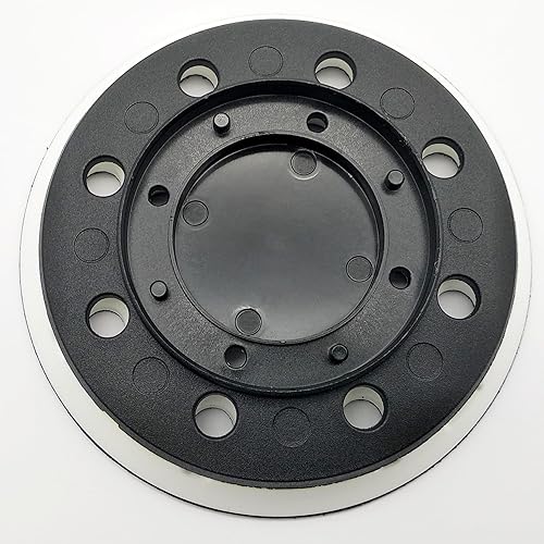 Ø 125 mm piastra di supporto in velcro duro per Festool ES 125, ETS, ETSC 125, piatto abrasivo, 8 fori; compatibile con: ST-STF 125/8-M4-J W-HT 492280 Jetstream - Honorern