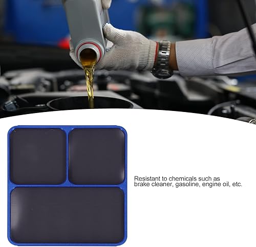 Vassoio Magnetico, Strumento Porta Viti Antiscivolo Blu 13,8 x 11 x 2 cm in Lega di Alluminio Strumento Porta Viti per Pulizia Facile per casa, Ufficio, Scuola, Fai da Te - Honorern