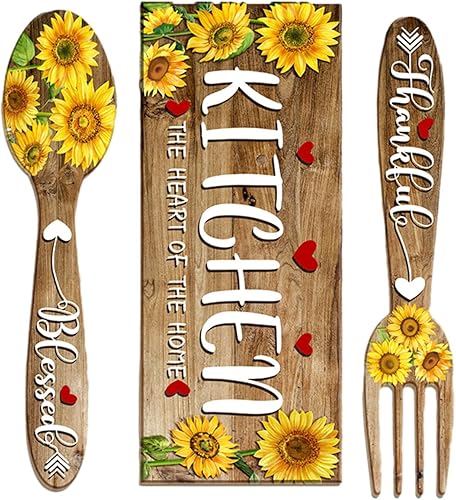 Confezione da 2 Adesivi murali per Cucina: Decora con Stile e Amore. Adesivi murali di Alta qualità, Impermeabili e autoadesivi - Honorern