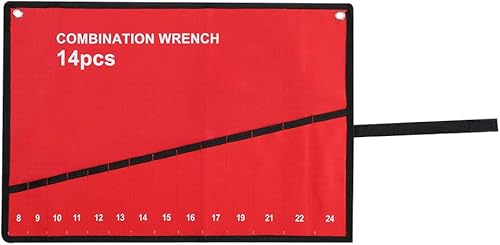 Borsa per attrezzi arrotolabili Borsa per attrezzi arrotolabili multiuso Borsa per attrezzi Chiave per pinza Portautensili per tela Borsa per attrezzi multi-tasca(14Pockets) - Honorern