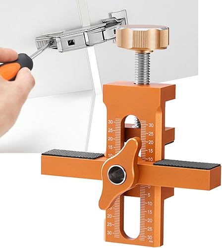 Adjustable Cabinet Door Installation Jig, Alluminio Lega Positioning Tool, Versatile Door Mount Locator for Kitchen Cabinet Doors, Easy Cabinet Door Positioner for Precise Installation - Honorern