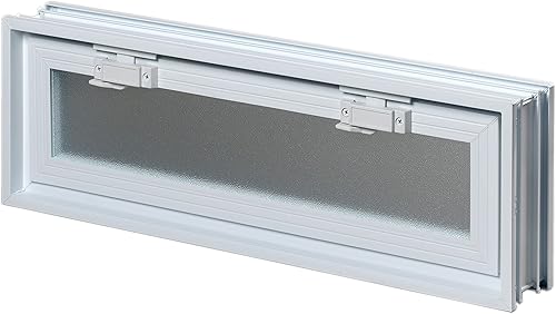 Finestra di ventilazione da inserire in una parete di vetromattoni o muratura | Dimensioni cm 57,9X19X8 | Unità di vendita 1 finestra - Honorern