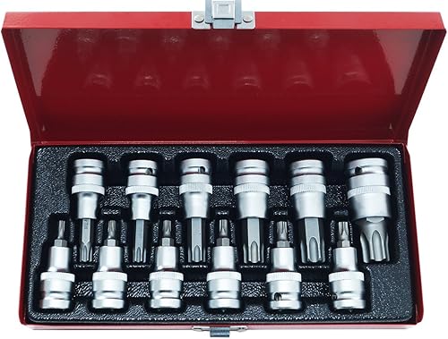 SET CHIAVE A BUSSOLA TORX T20-T80 13 PEZZI CHROME VANADIUM - Honorern
