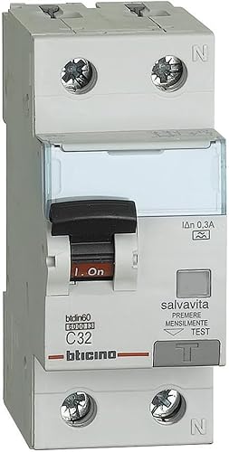 BTICINO GN8814A32 - BTDIN60 - MAGN DIFF A 1P+N 32A 6KA 300MA - Honorern