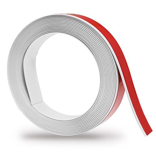 Canto autoadesivo, 18 mm x 12 m, canto melamina bianco, canto lan di lavoro sicuro senza stiratura, bordo canto bianco per mensole, pannelli di legno - Honorern