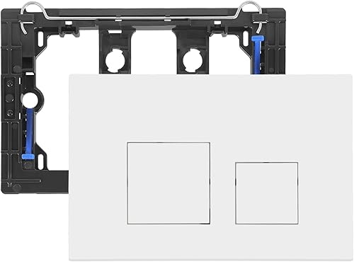 Placca Di Comando Wc,Piastra Di Scarico,Piastra Di Ricambio Per Pannello Frontale Del Cassetta Wc,Doppio Scarico,Con Set Di Aste Scarico E Telaio Di Fissaggio,Per Geberit Sigma 01,20,30,50,Up 320,300 - Honorern